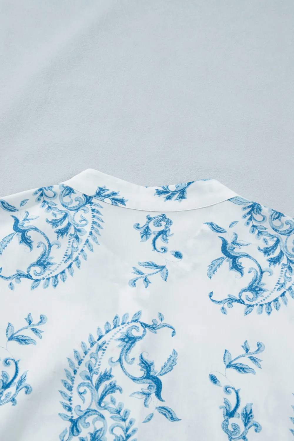 Blue Floral Plus Size Maxi Dress