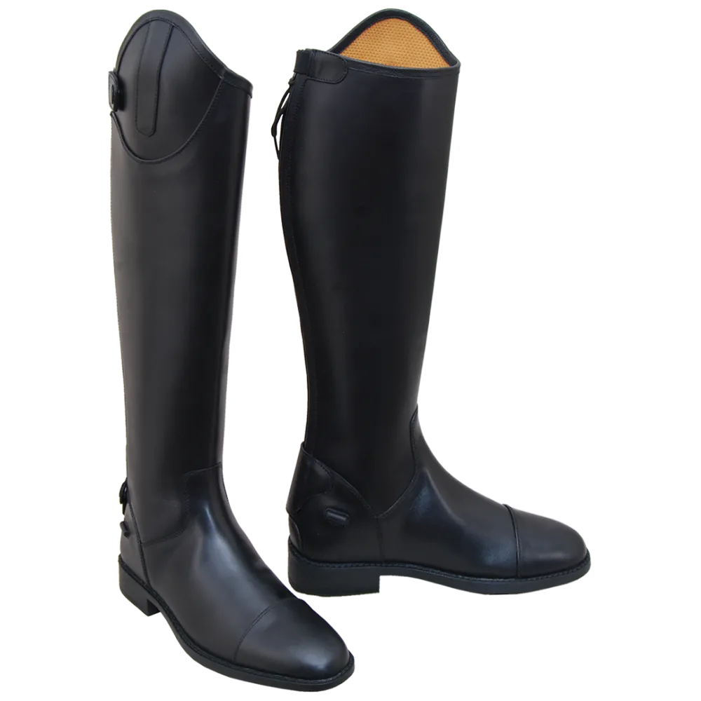 Refined Pull-On Rubber Sole Tall Riding Boots