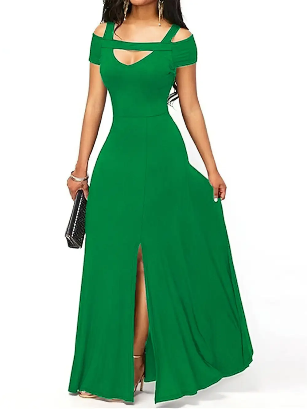 Wearable Cut Slit Maxi Dress