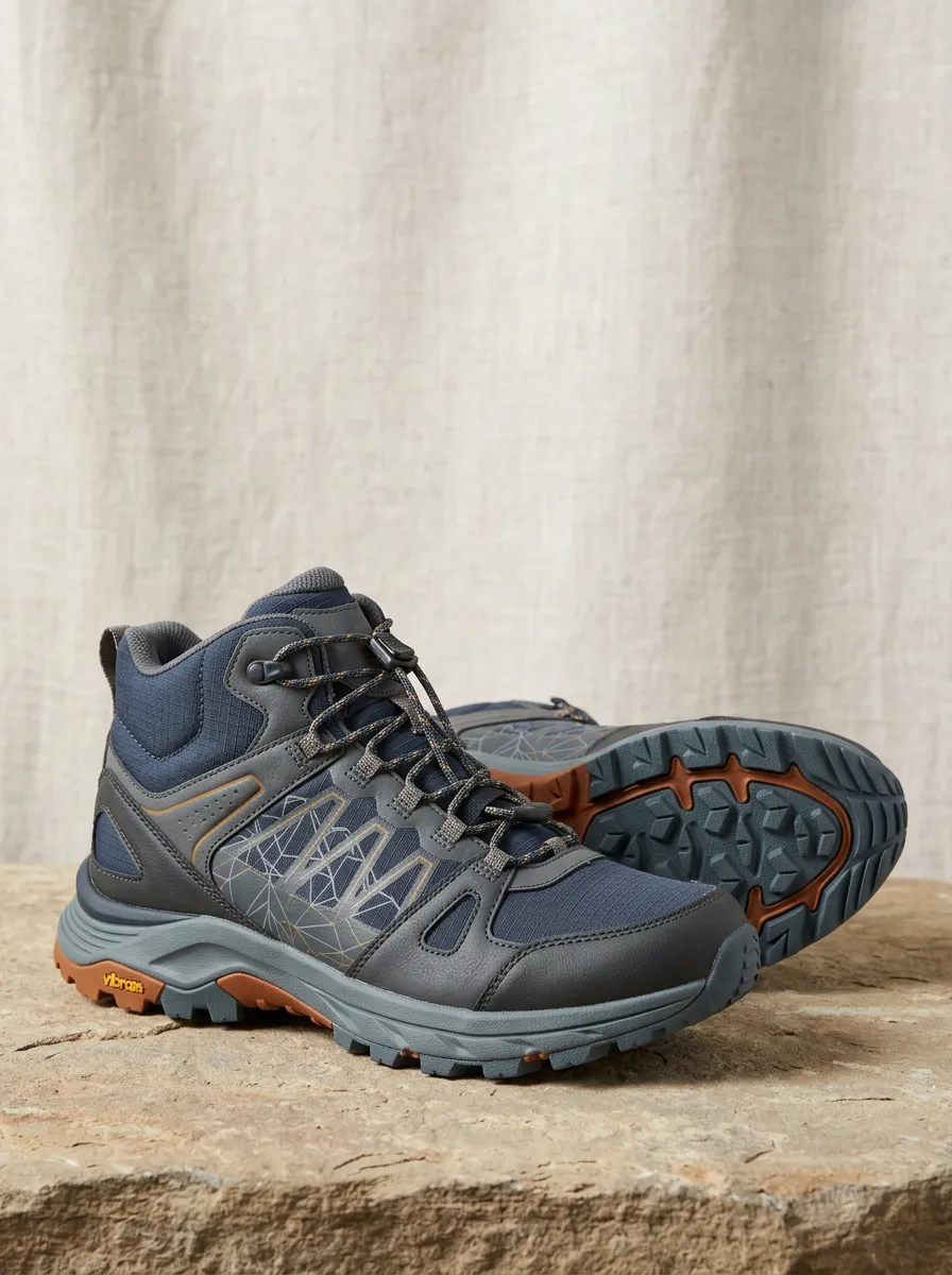 Women's Outdoor Hiking Geometric Pattern Printed Boots