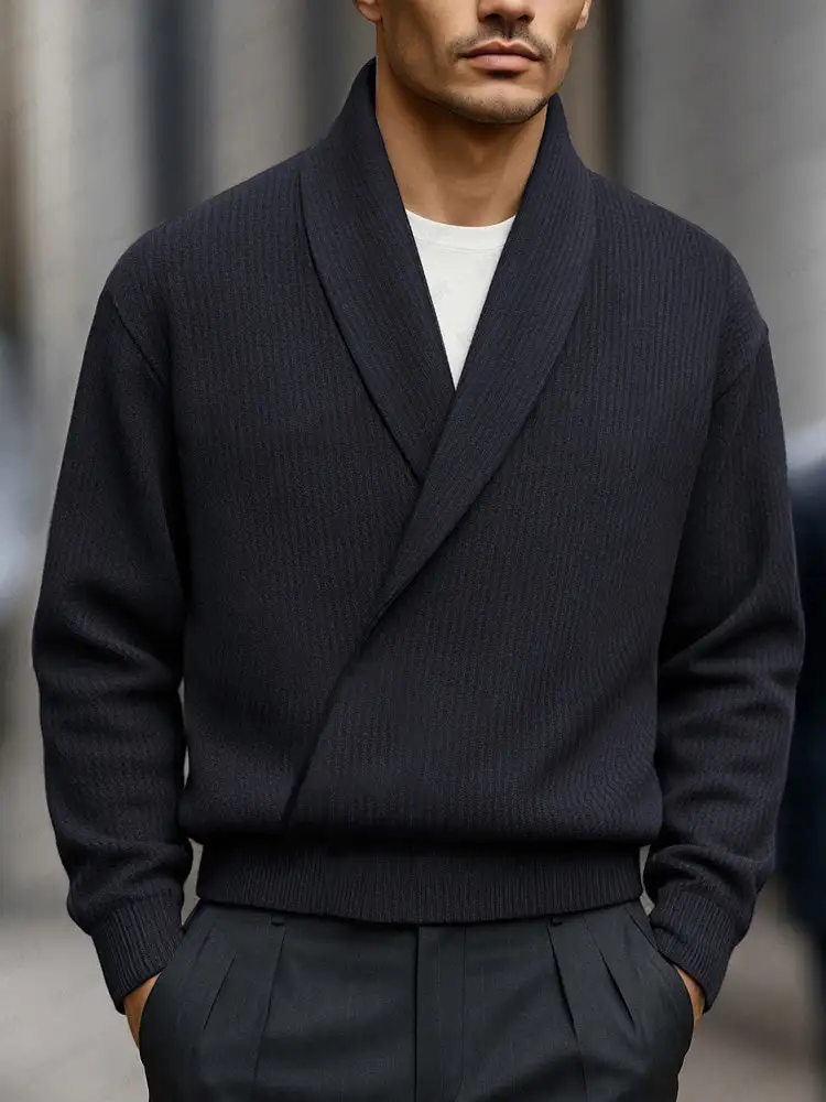 Stand Collar Knit Sweater