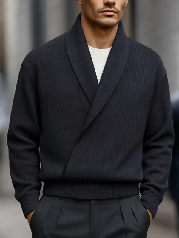 Stand Collar Knit Sweater