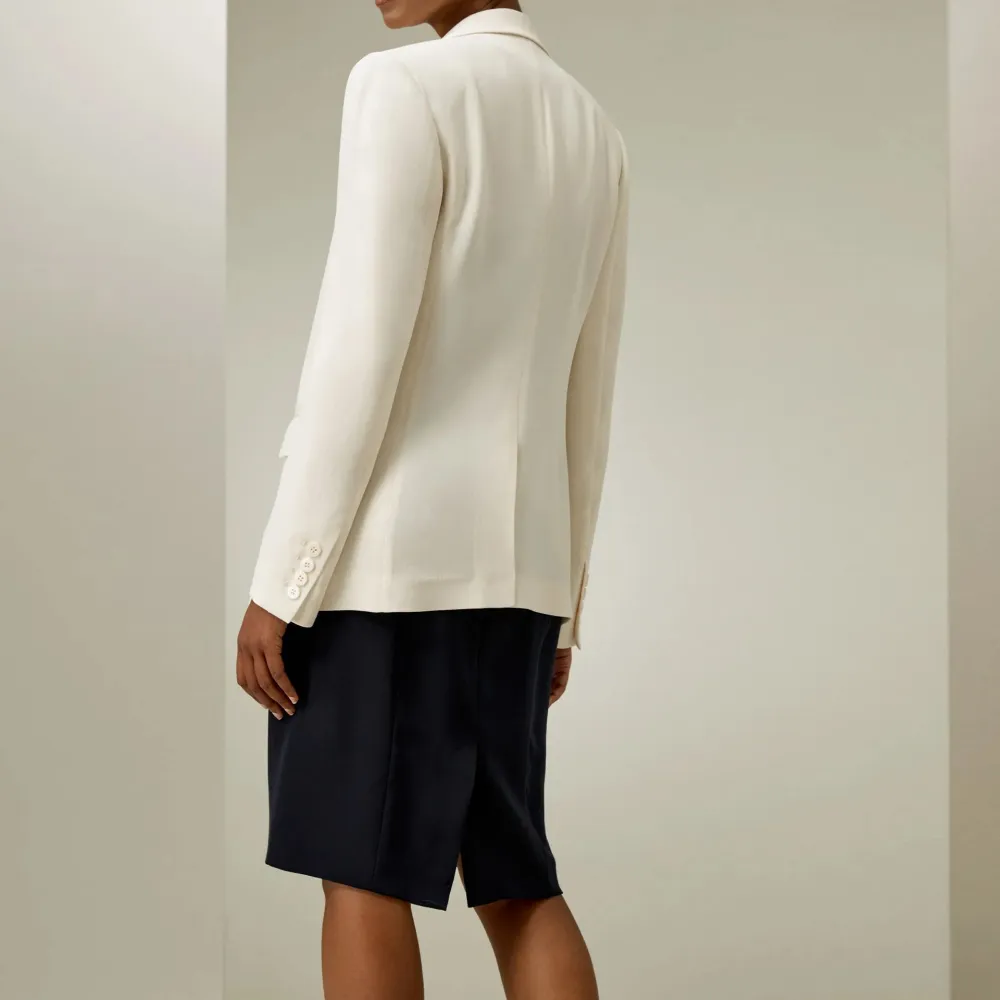 Half Lined Cinched Blazer