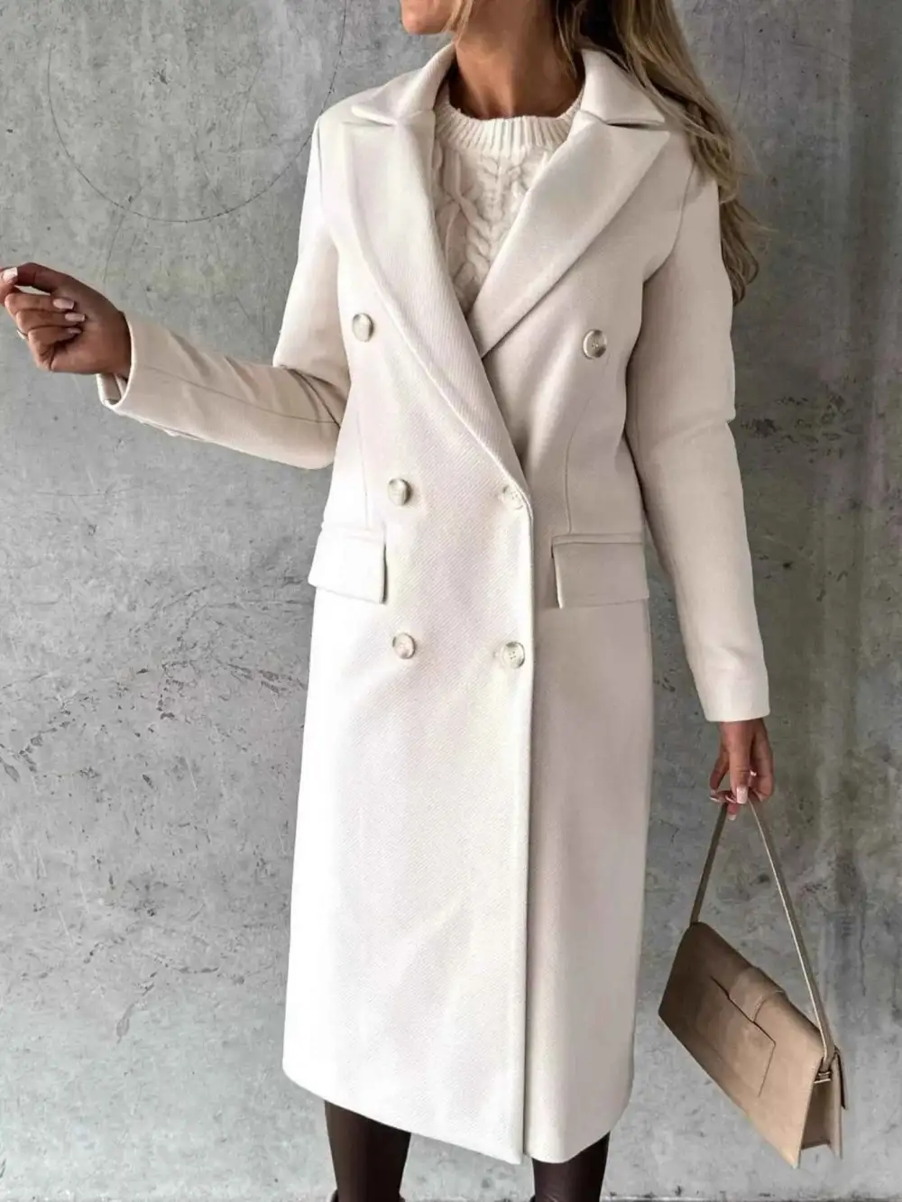 Double Breasted Longline Coat