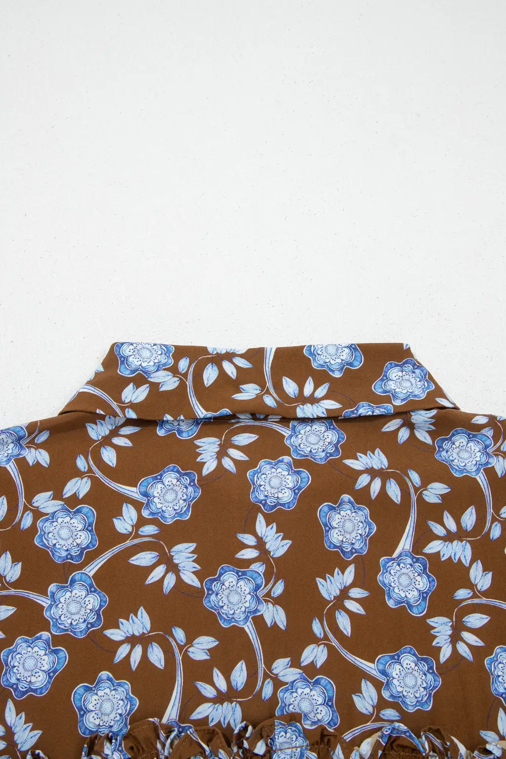 Floral Printed Button Front Dress Casual