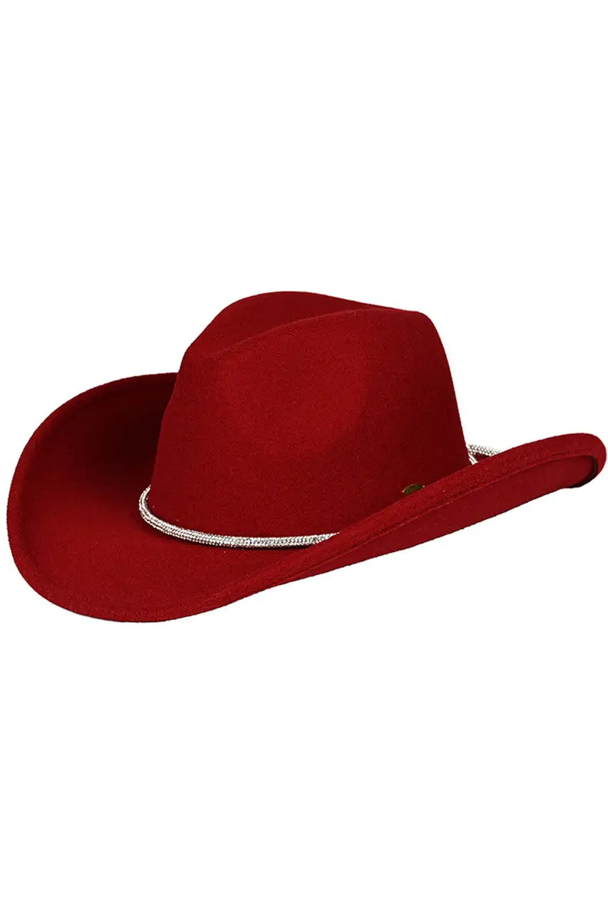 Rhinestone Vegan Cowboy Hat