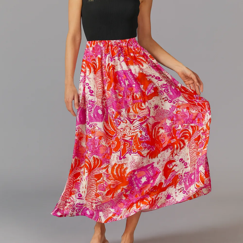 Abstract Print Everyday Skirt