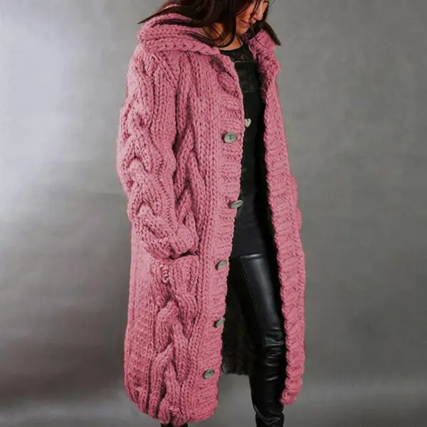 Elegant Cosy Coat with Tummy Coverage
