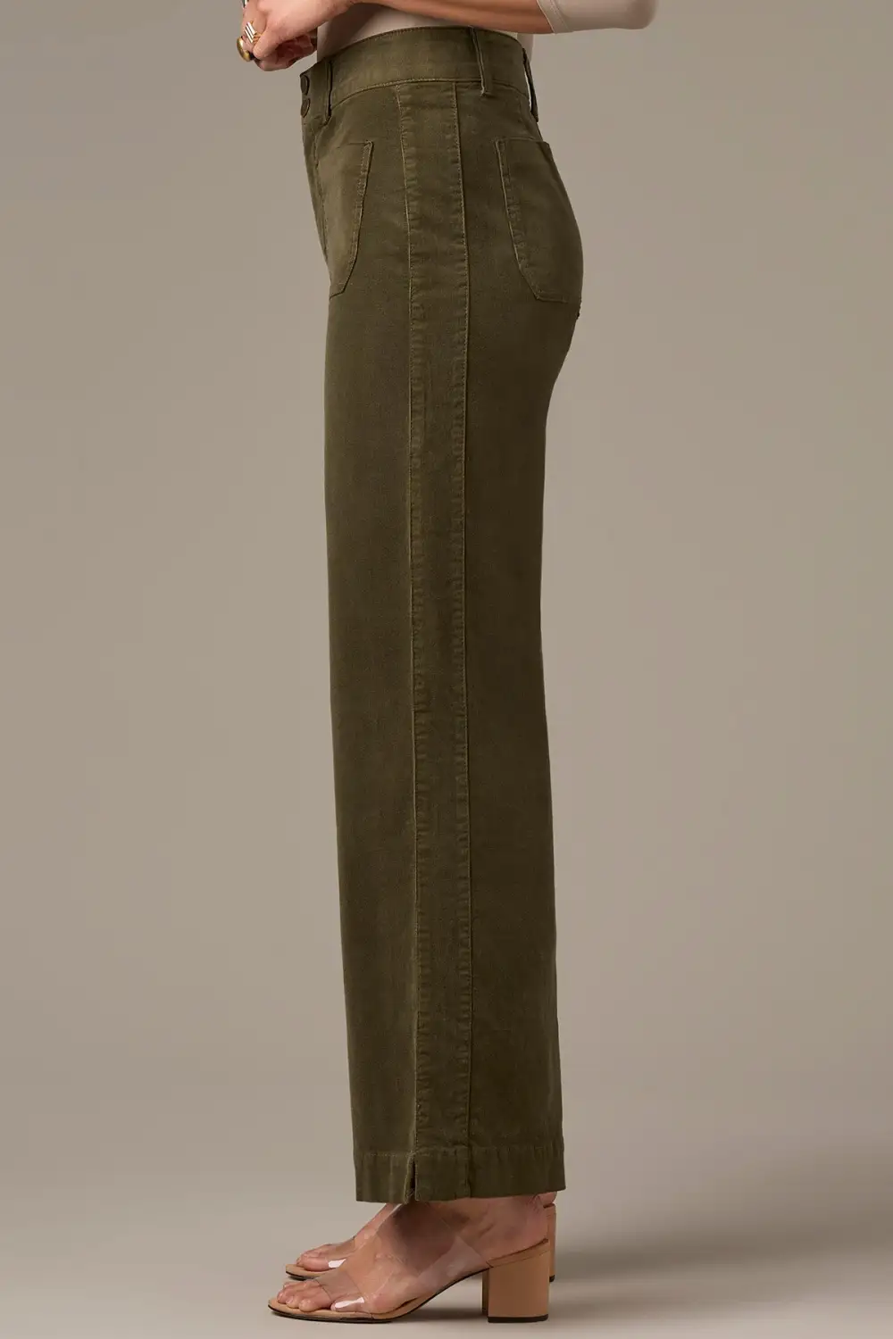 High Rise  Wide Leg Pants