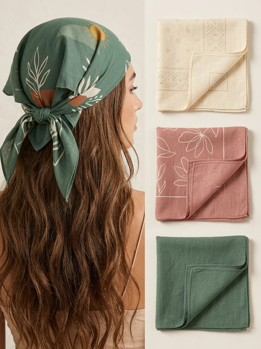 Everyday Botanical Bandana Headscarf Trio