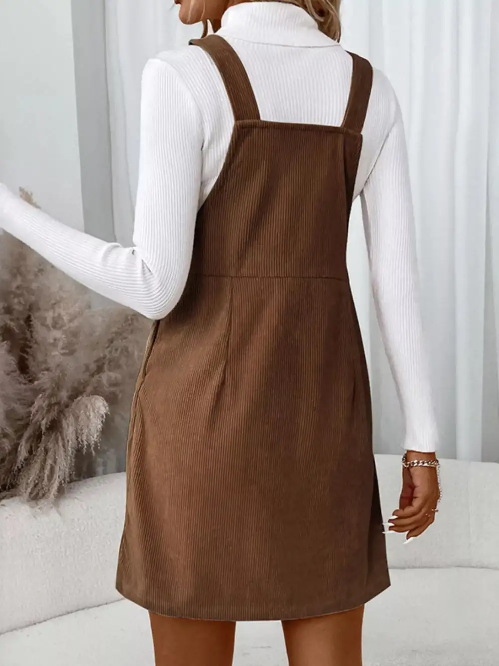 Structured Corduroy Jumpsuit