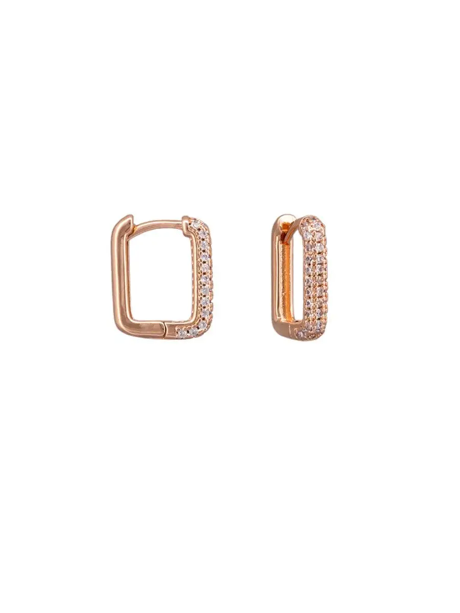 Crystal Huggie Earrings