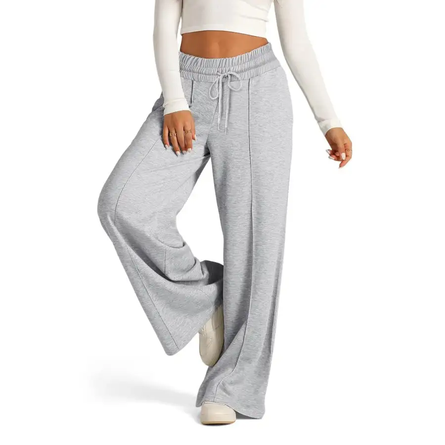 Full Size Drawstring Relaxed Fit Wide Leg Pants Plus Size