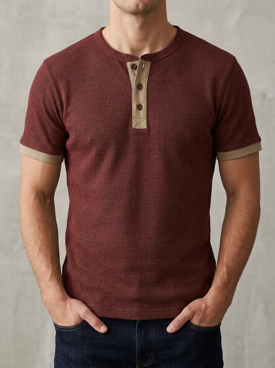 Modern Performance Men's Short-Sleeve Henley Shirt