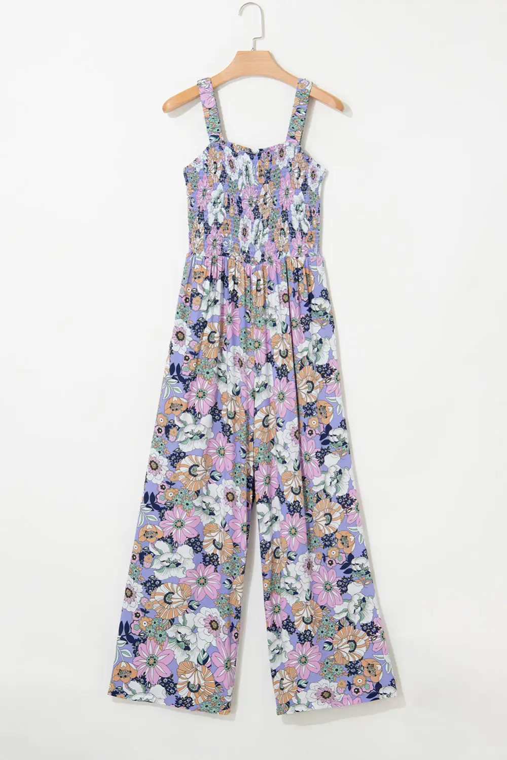 Textured Lace Trim Jumpsuit
