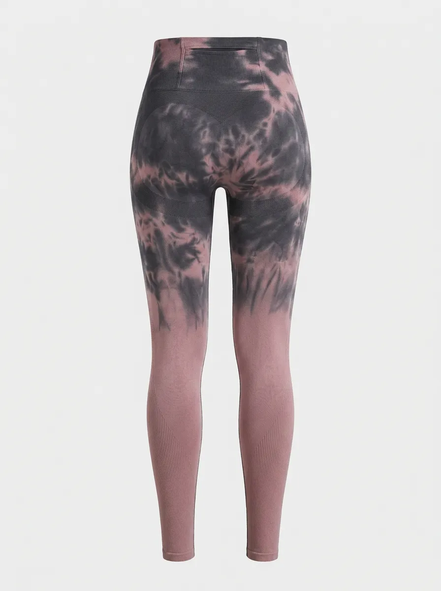 Women's Fitness Tie-Dye Ombre Printed Leggings