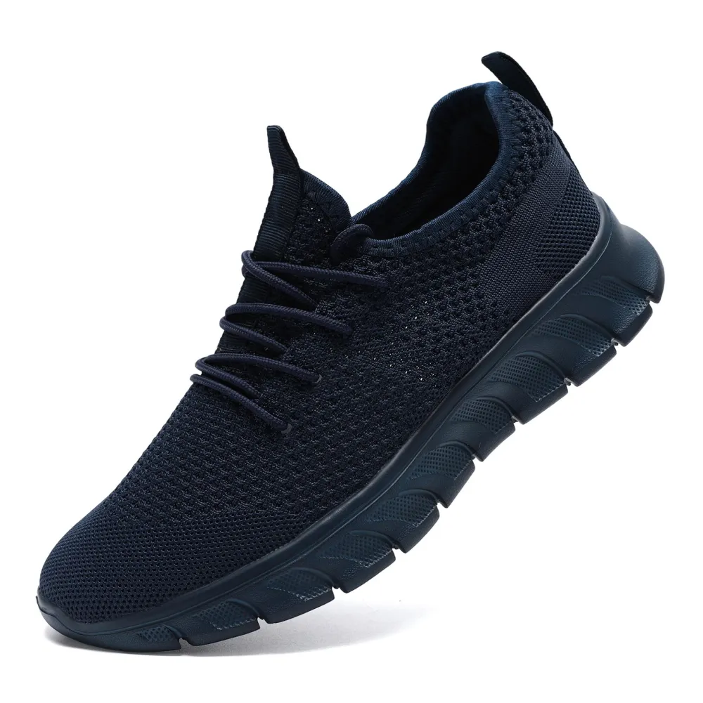 Mens Mesh Athletic Sneakers - Navy