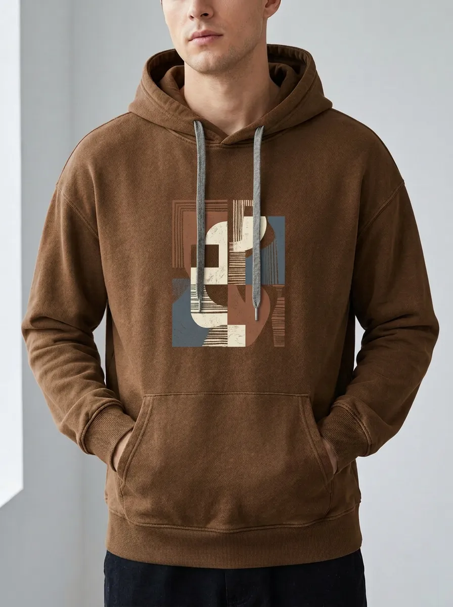 Men's Everyday Abstract Geometric Art Print Hoodie