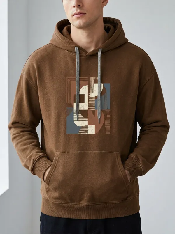 Men's Everyday Abstract Geometric Art Print Hoodie