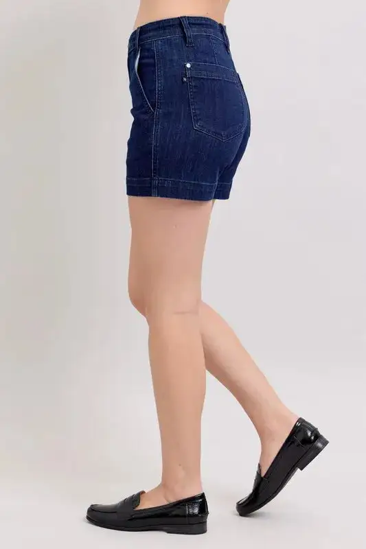 High Rise Wrap Denim Pants