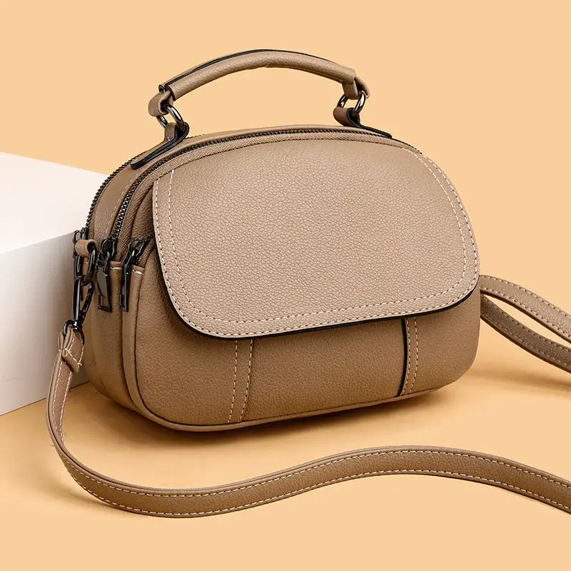 Minimal Compact Round Crossbody Bag