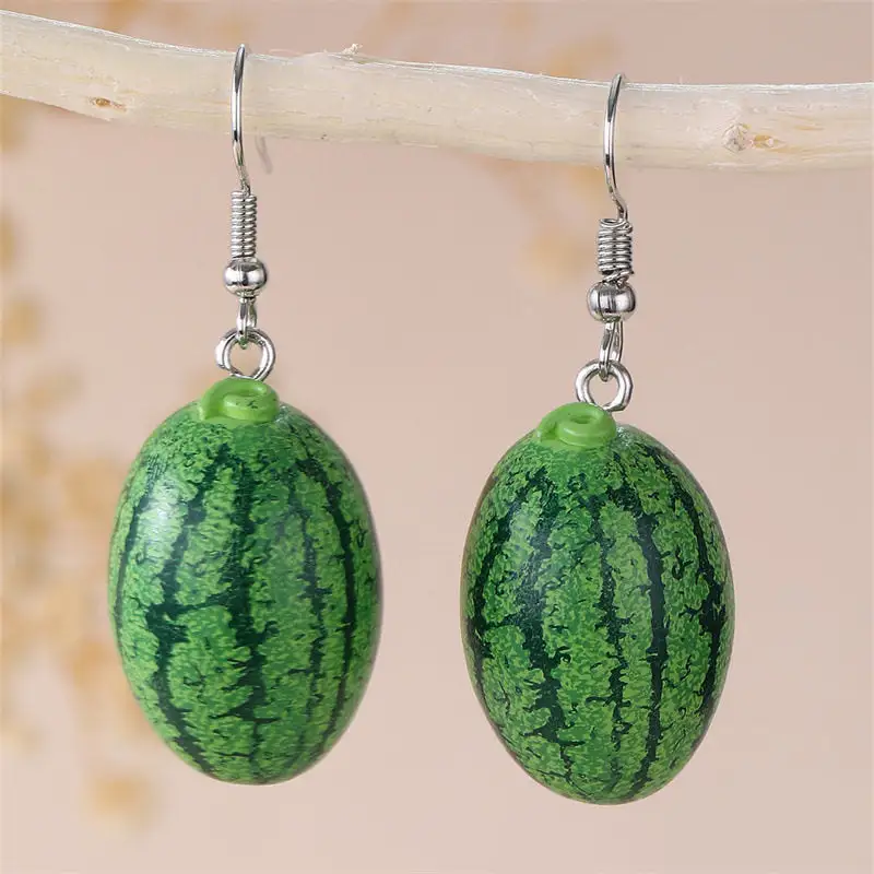Fruit Resin Statement Earrings