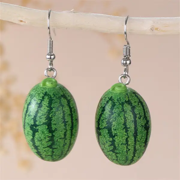 Fruit Resin Statement Earrings