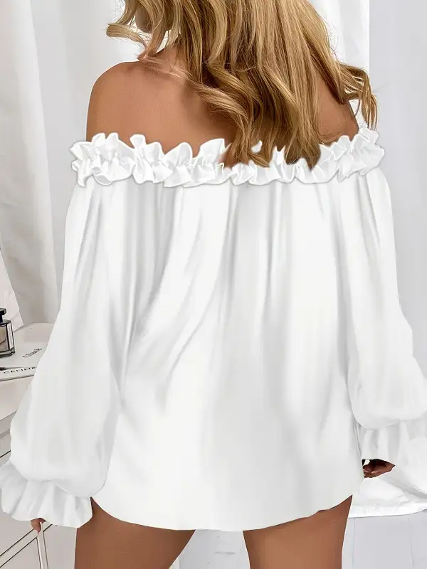 Relaxed Ruffle Blouse