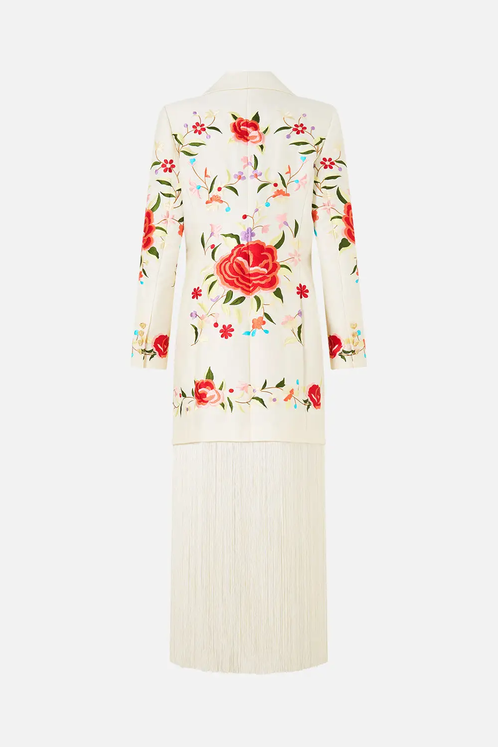 Printed Blazer with Fringing Jacket