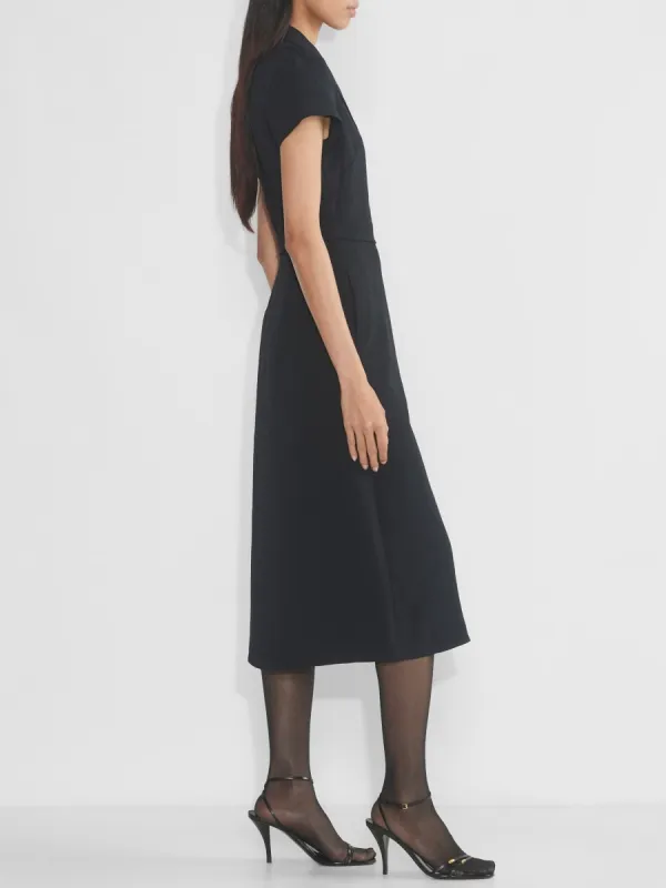 Casual Lapel Short Sleeve Dress
