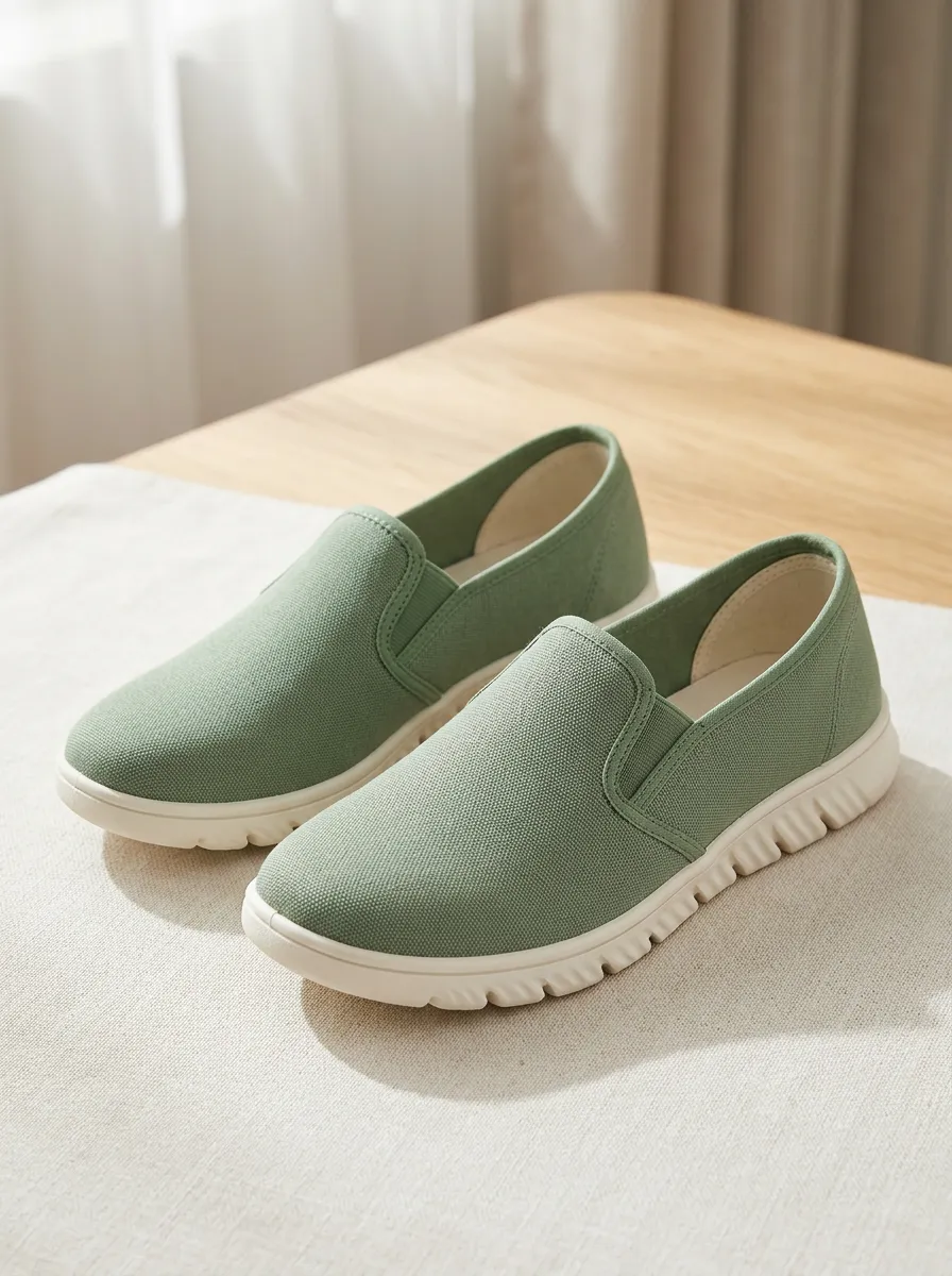 Women's Minimalist Slip-On Canvas Shoes