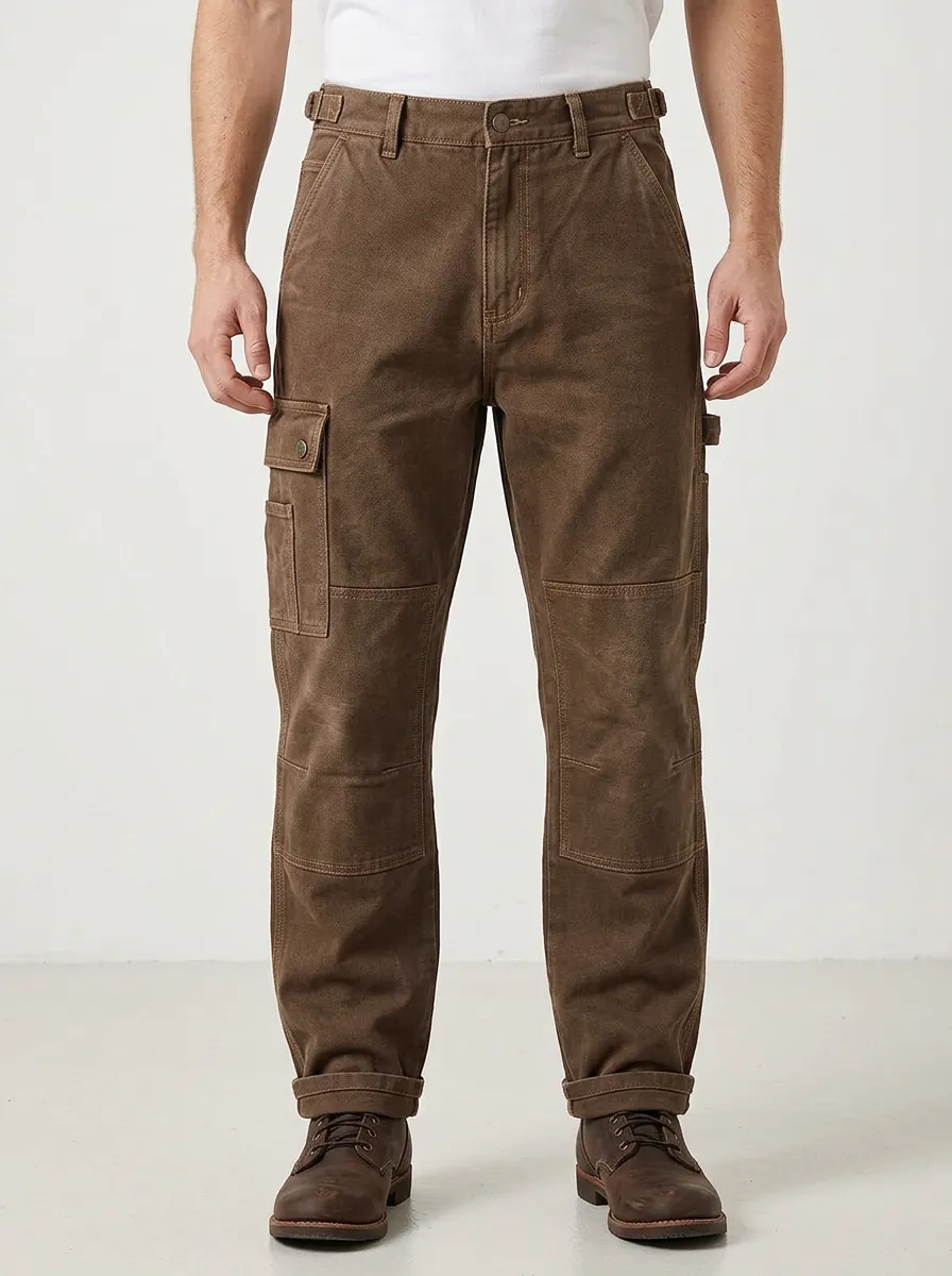 Men's Relaxed Heavyweight Canvas Cargo Pants