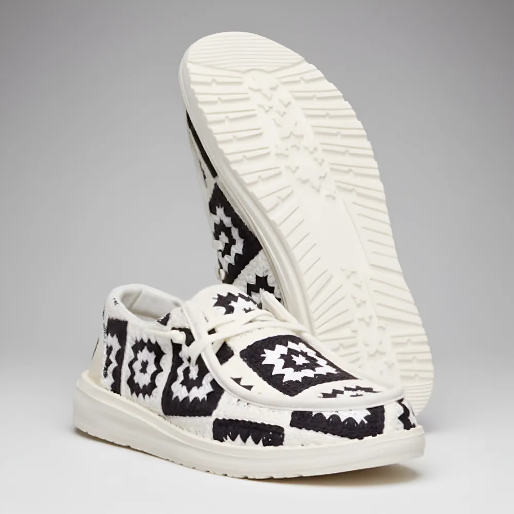 Crochet Patchwork Slip On Casual Comfort Shoes For Women