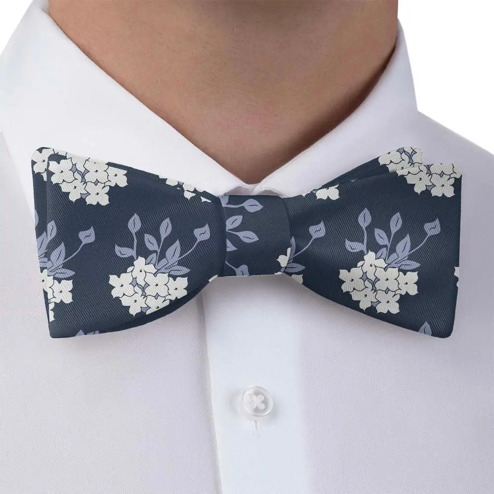 Bouquet Floral Motif Bow Tie
