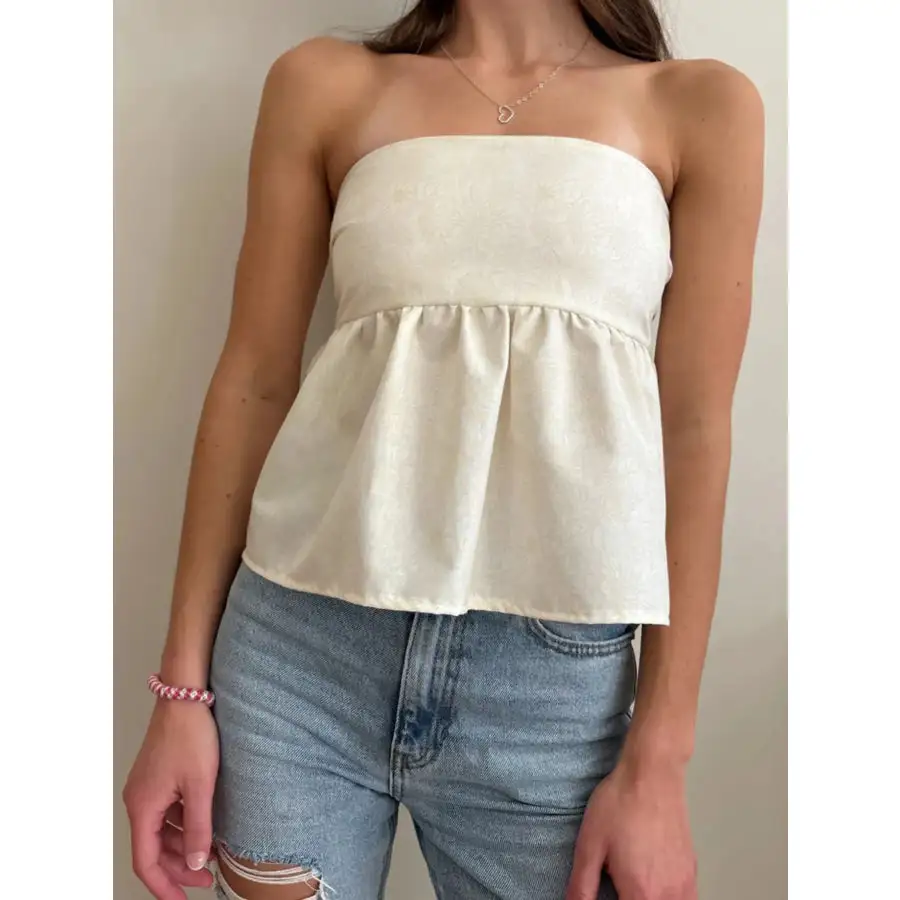 Tie Back Tube Top