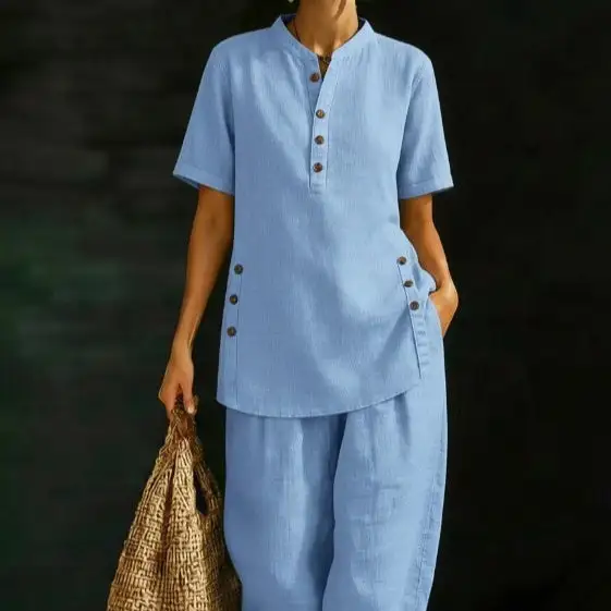 Classic Wide-Leg Women's Matching Set