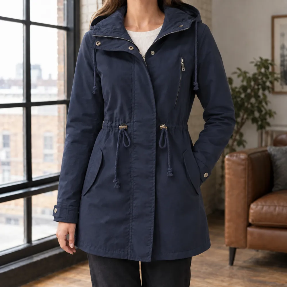 Hooded Mid-Length Parka