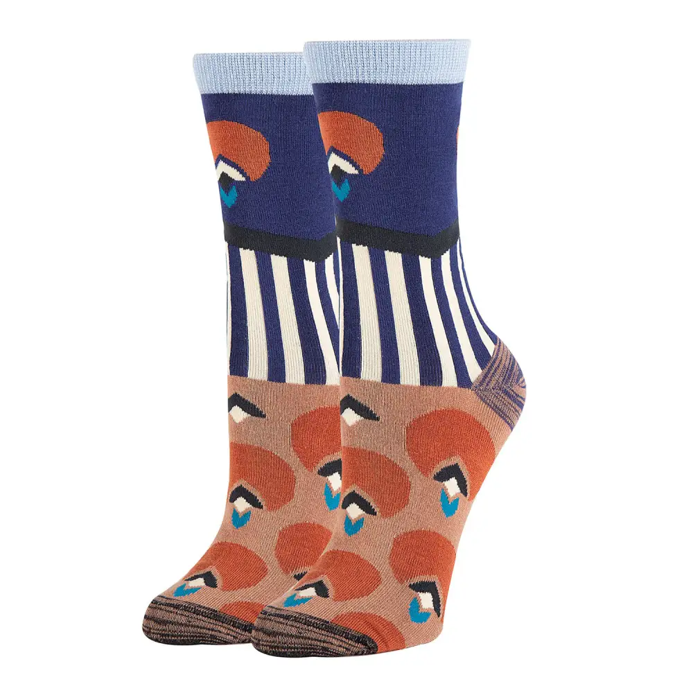 Relaxed Bamboo Blend Everyday Pattern Crew Socks