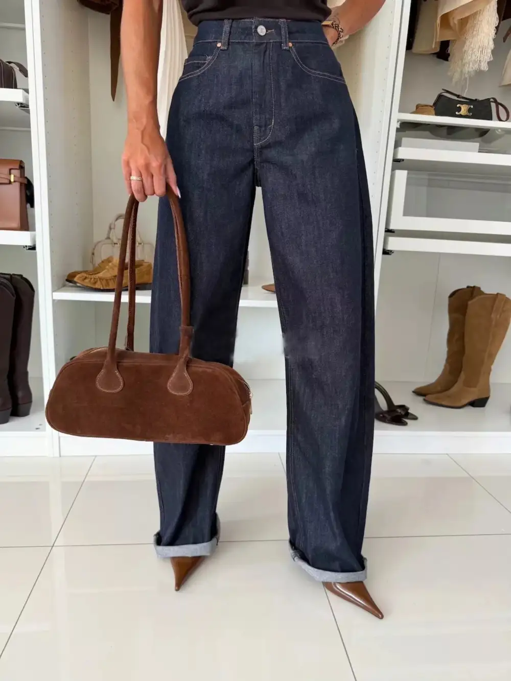 Sharp Relaxed Denim Jeans