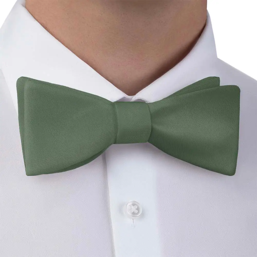 Elegant Solid Pattern Bow Tie