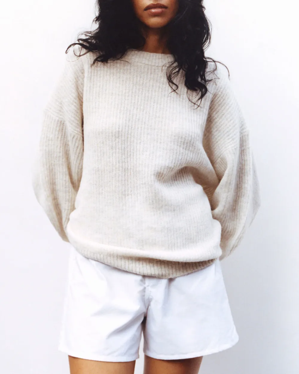 Vertical Striped Cashmere Sweater