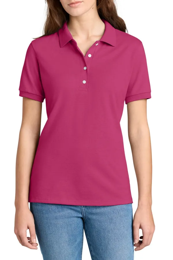Women's Cotton-Blend Performance Polo Shirt