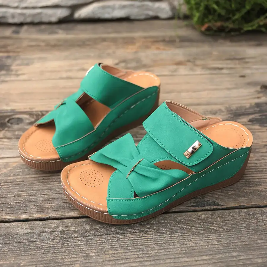 Fresh Open Toe Wedge Sandals