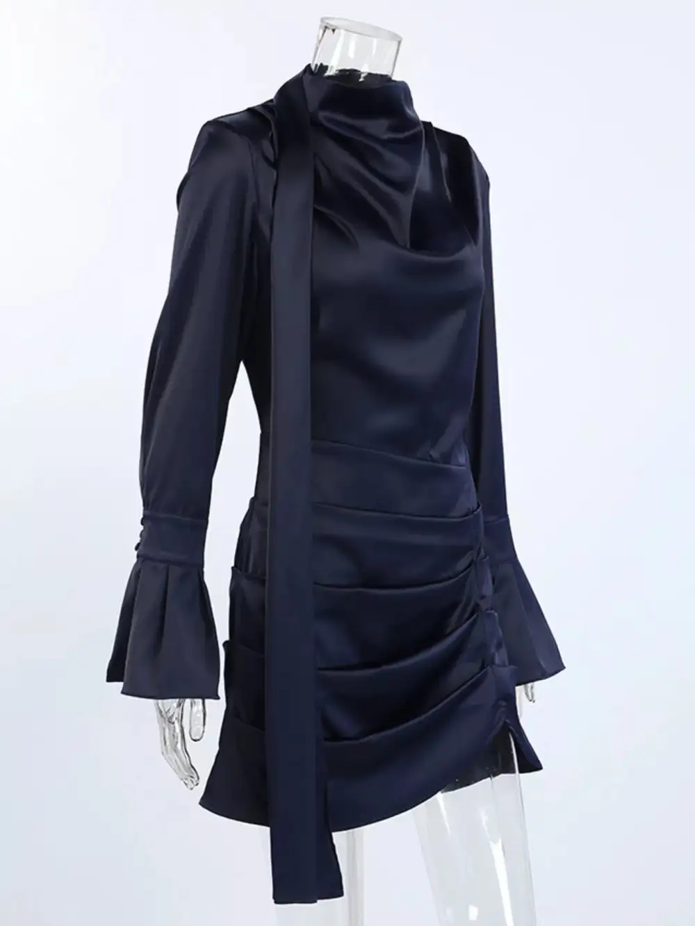 Lightweight Feel Mock Neck Dress
