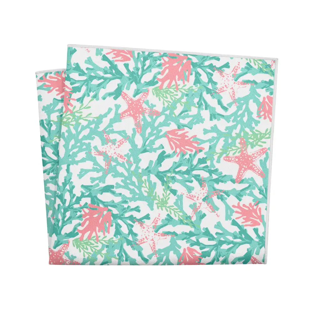 Polished Smart Floral Animal Motif Pocket Square