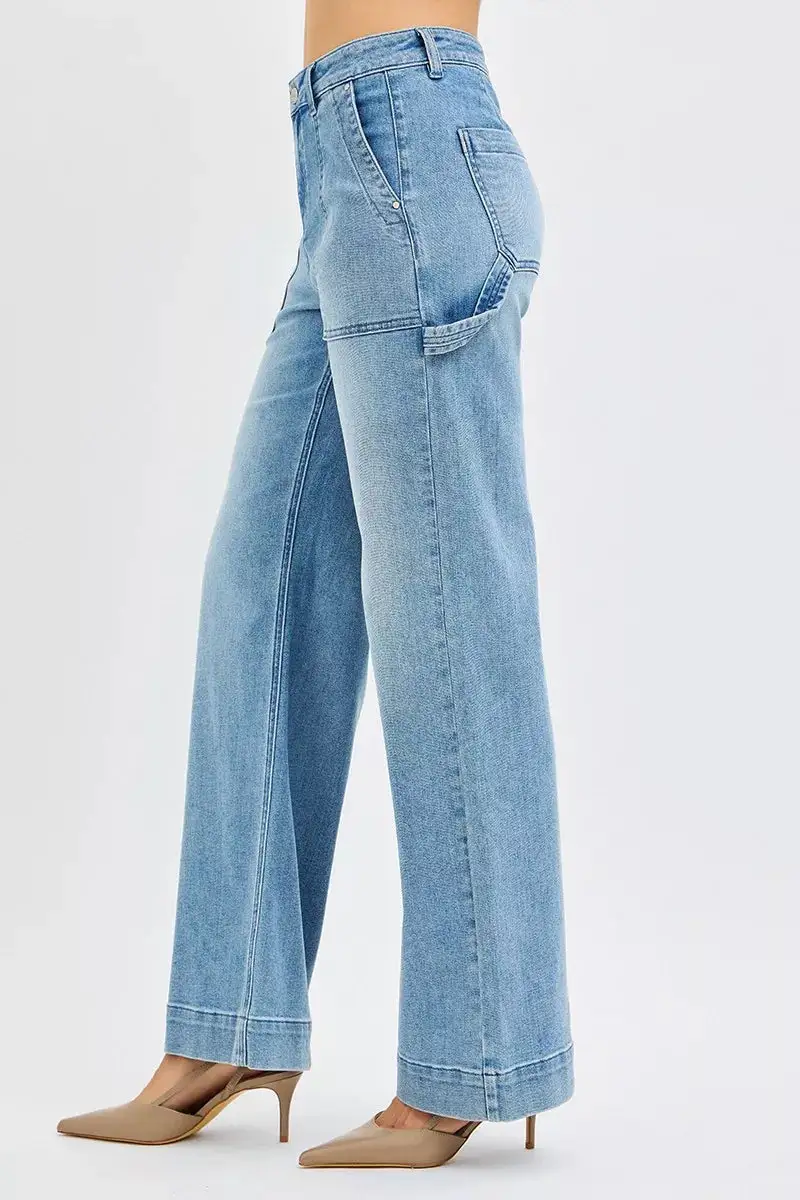 Modern High Rise Straight Leg Jeans