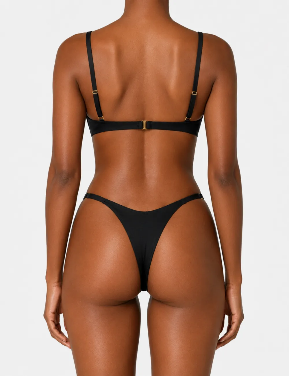 Hardware Design Balconette U Neck Bikini Set