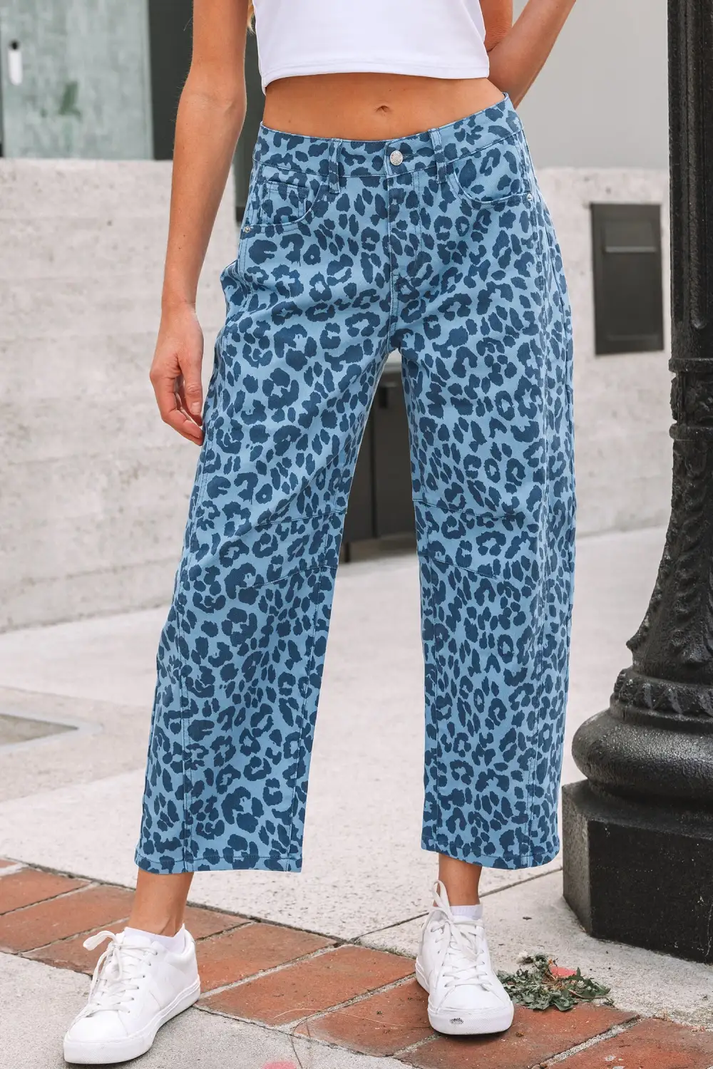 Utility Straight Leg Denim Jeans