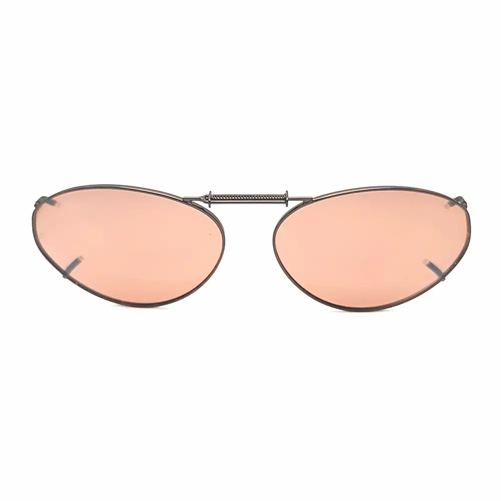 54mm Oval Polarized Clip-On Sunglasses