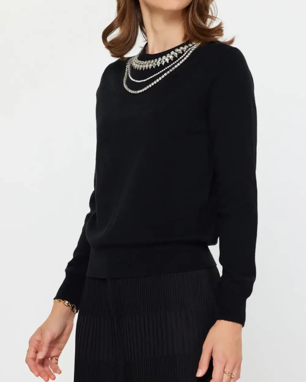 Jewel Detail Sweater